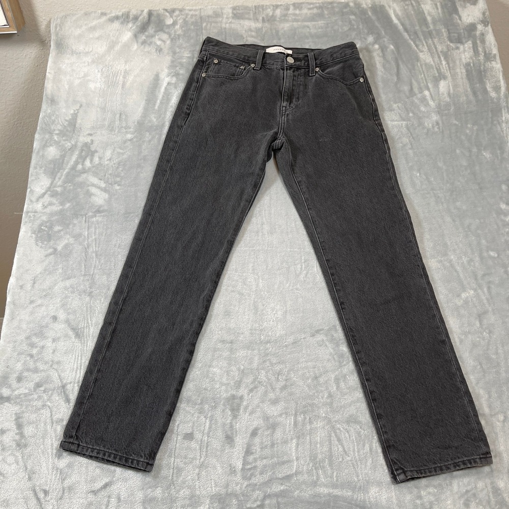 PacSun Mens Straight Leg Jeans Washed Black Denim 28x30